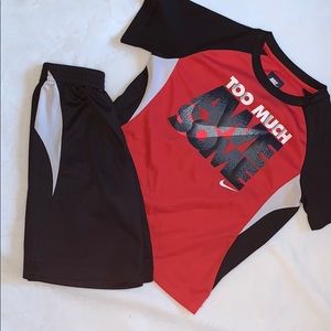 Nike Short Sleeve Shirt and Shorts Outfit